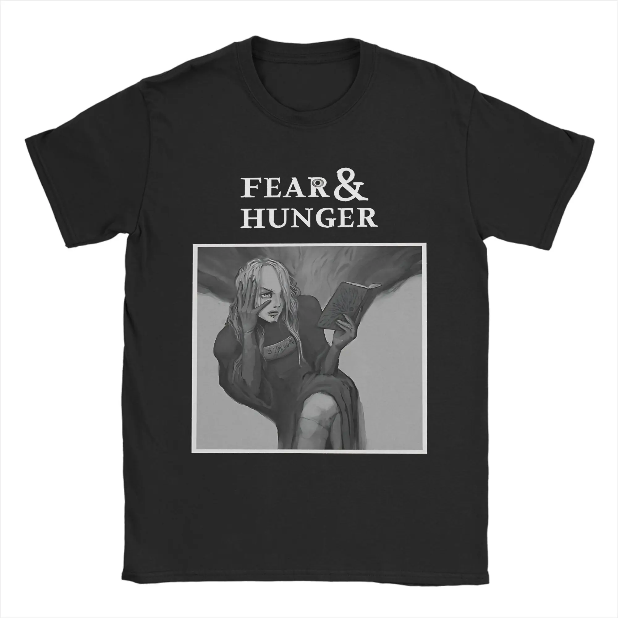 

Men Women Fear and Hunger Enki S Ending T Shirts Cotton Tops Leisure Short Sleeve O Neck Tees Printed T-Shirts
