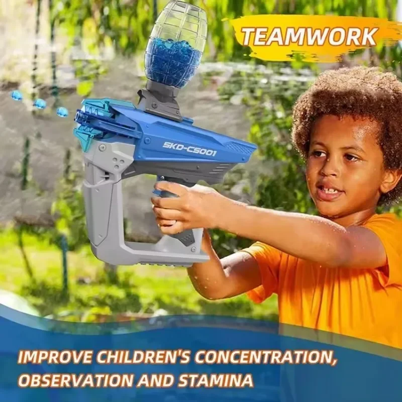 LED 야간 조명이 달린 전기 발광 젤 볼 건, 물 총알 스플래터 볼 건, 야외 슈팅 장난감