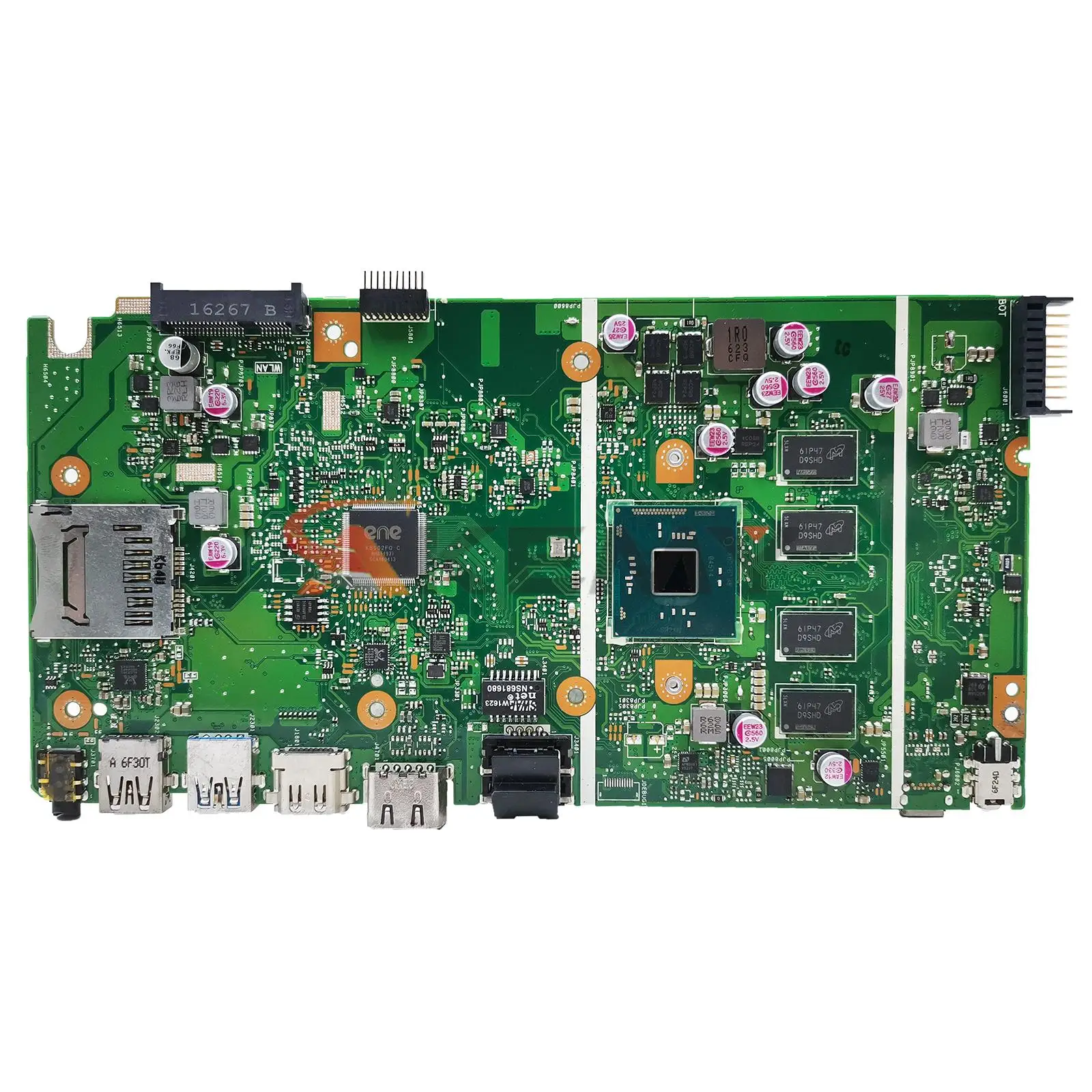 Imagem -02 - Placa-mãe Akemy X541sa para Asus X541s F541s A541s Laptop 2g 4g Ram N3000 N3060 N3710 X5-e800 Cpu Rev 2.0