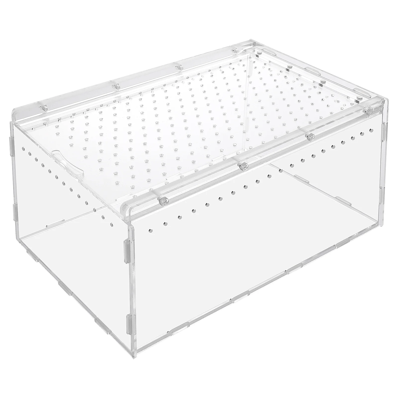 

Reptile Box Premium Acrylic House Cage Tank Climbing Pet Small Habitat Terrarium Lightweight Breeding Container