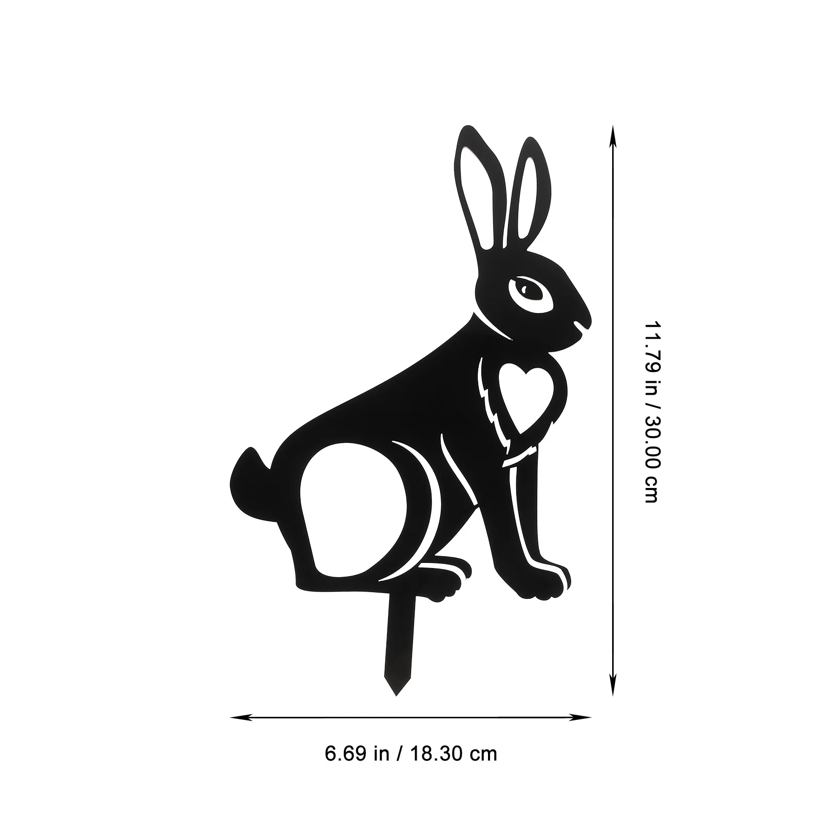 ديكور على شكل أرنب عيد الفصح، زخرفة الحديقة الخارجية، حديقة الأرنب، مادة أكريليك موثوقة تدوم طويلاً