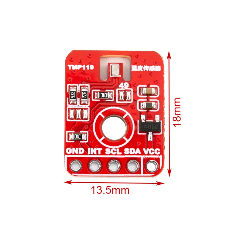 TMP119 High-Precision I2C Temperature Sensor Module ±0.03°C Typical Accuracy, 16-Bit Resolution, Wide Range -55°C to +150°C