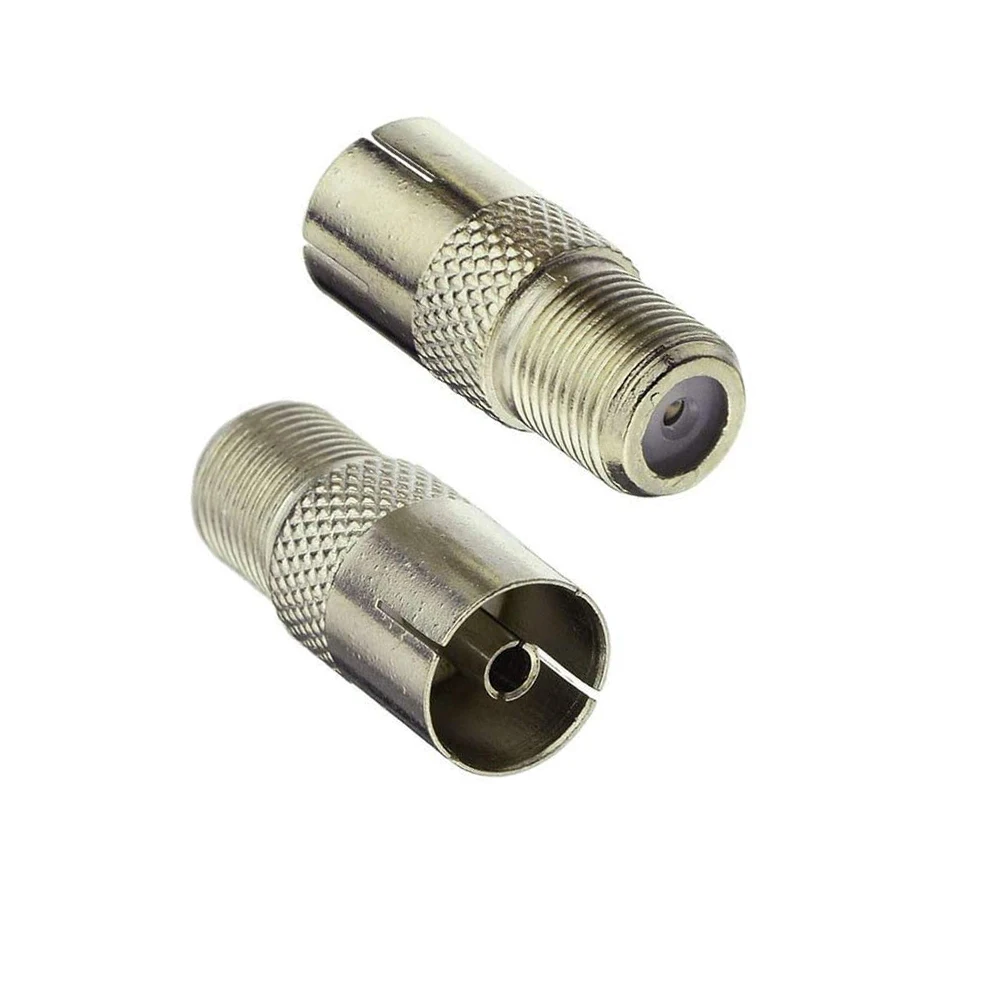 2 stücke f-Typ zu TV IEC 90-Grad-Stecker & Buchse HF-Koaxial adapter Adapter TV-Koaxial antennen anschluss – Detail 3