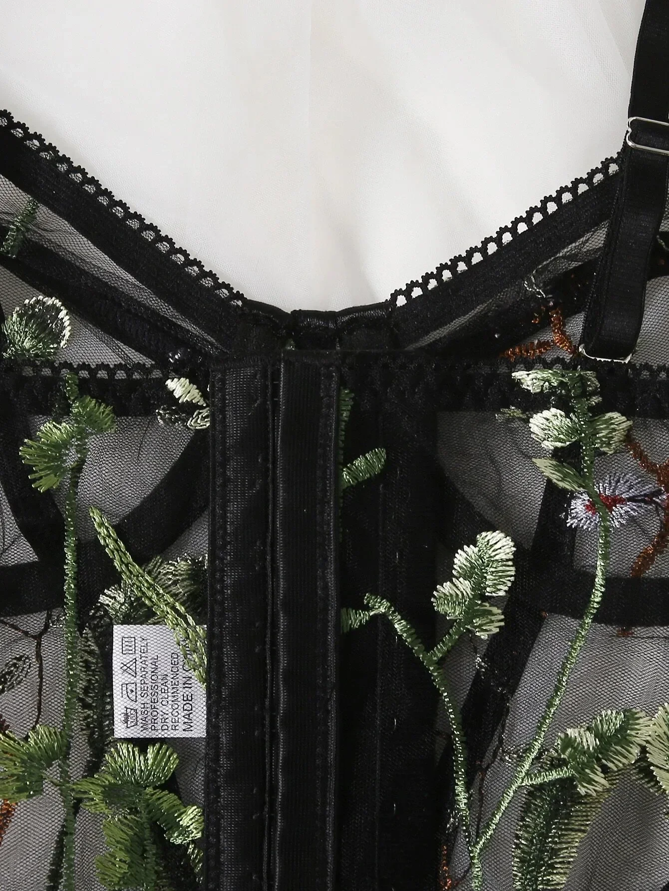 Lencería Sexy con bordado de flores para mujer, ropa interior Sexy, Tanga traviesa de talla grande, ropa de dormir para damas