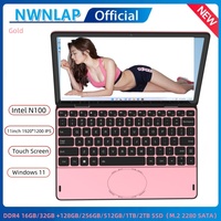 Cheap 360° Touch Screen Laptop 11 inch Intel N100 CPU 16GB/32GB DDR4 128G--1TB SSD Portable Office Notebook Mini Computer