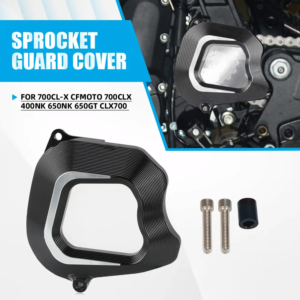 Front Sprocket Cover Guard Protector For CF MOTO 700CL-X CFMOTO 700CLX 400NK 650NK 650GT CLX700 Cylinder Guard Cover