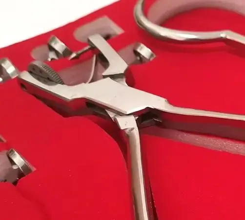 

Professional Dental Dam Hole Puncher Set High Performance Puncher Pliers for Dentist Dental Dam Perforator Premium Dental Rubber