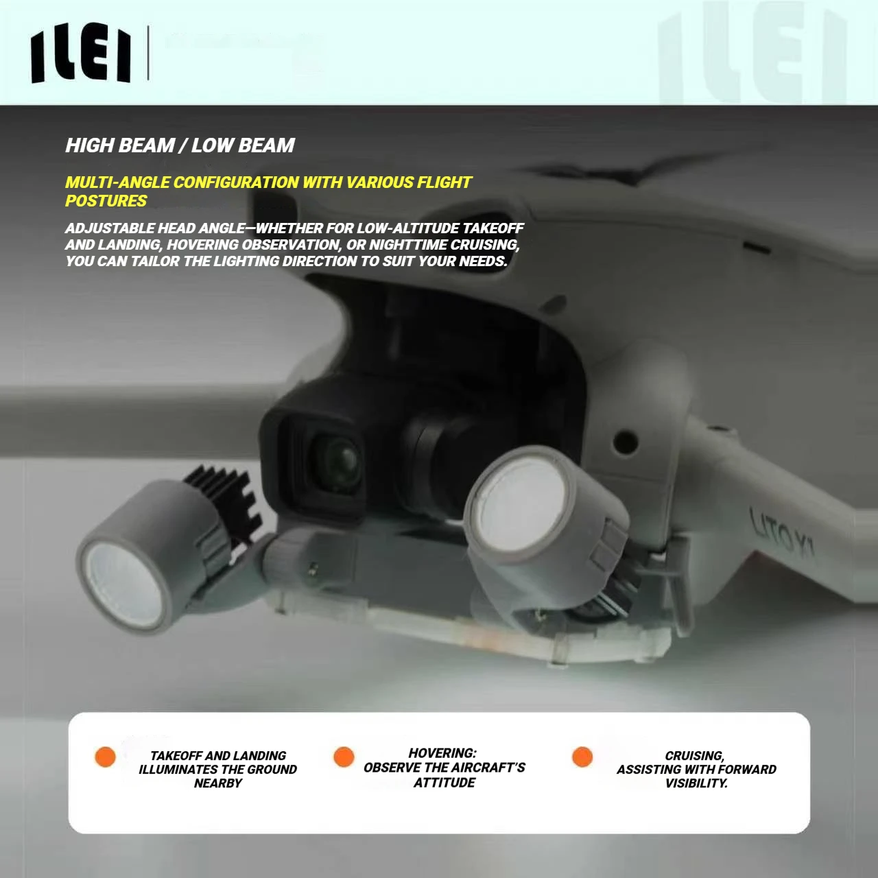 For DJI Lito X1/1 Multi-function Night Navigation Light Combination Free Matching LED Flash Light Drone Accessories Signal Lamp