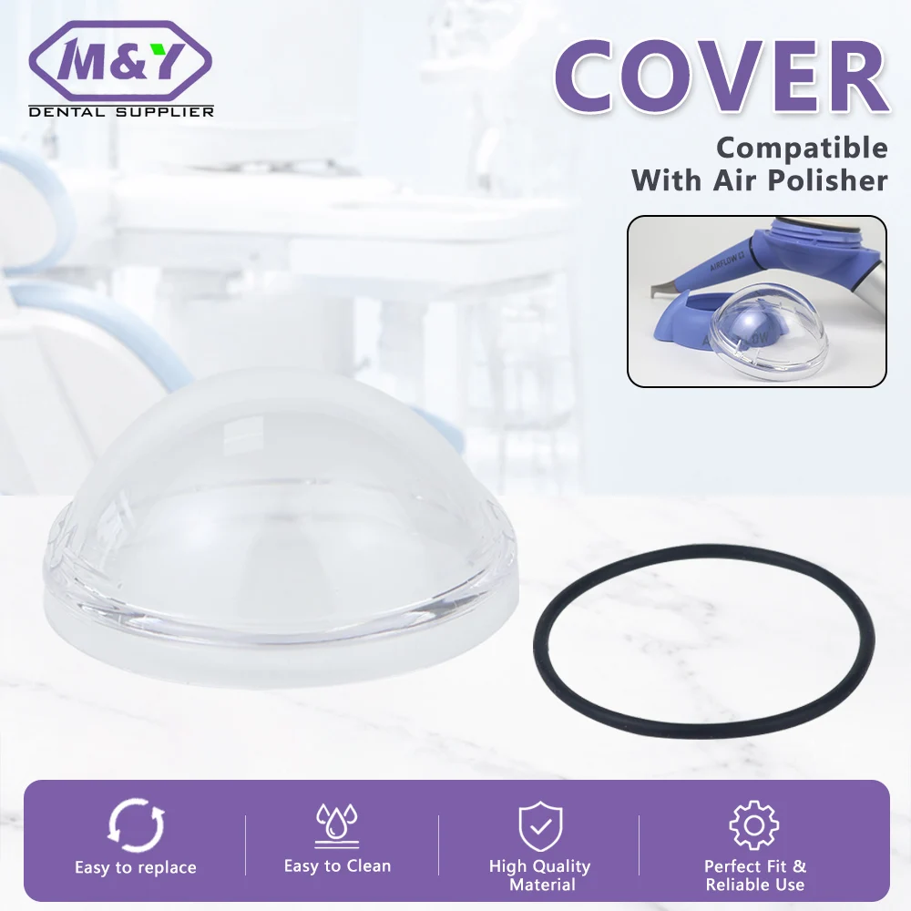 Dental Air Polisher Replacement Head Spare Parts Clear Cap Sand Cup O-Ring Suitable For AIR-FLOW Handy 2 TP-HAF2