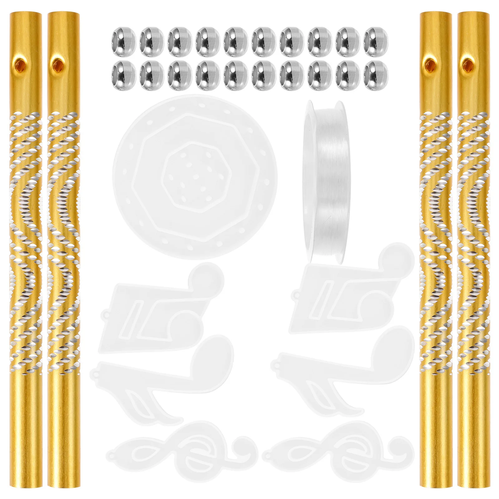 

1 set 1 Set Silicone Wind Chime Mold For Resin Crafts Diy Pendant Casting Molds Epoxy Crafting Kit Jewelry Making Tools