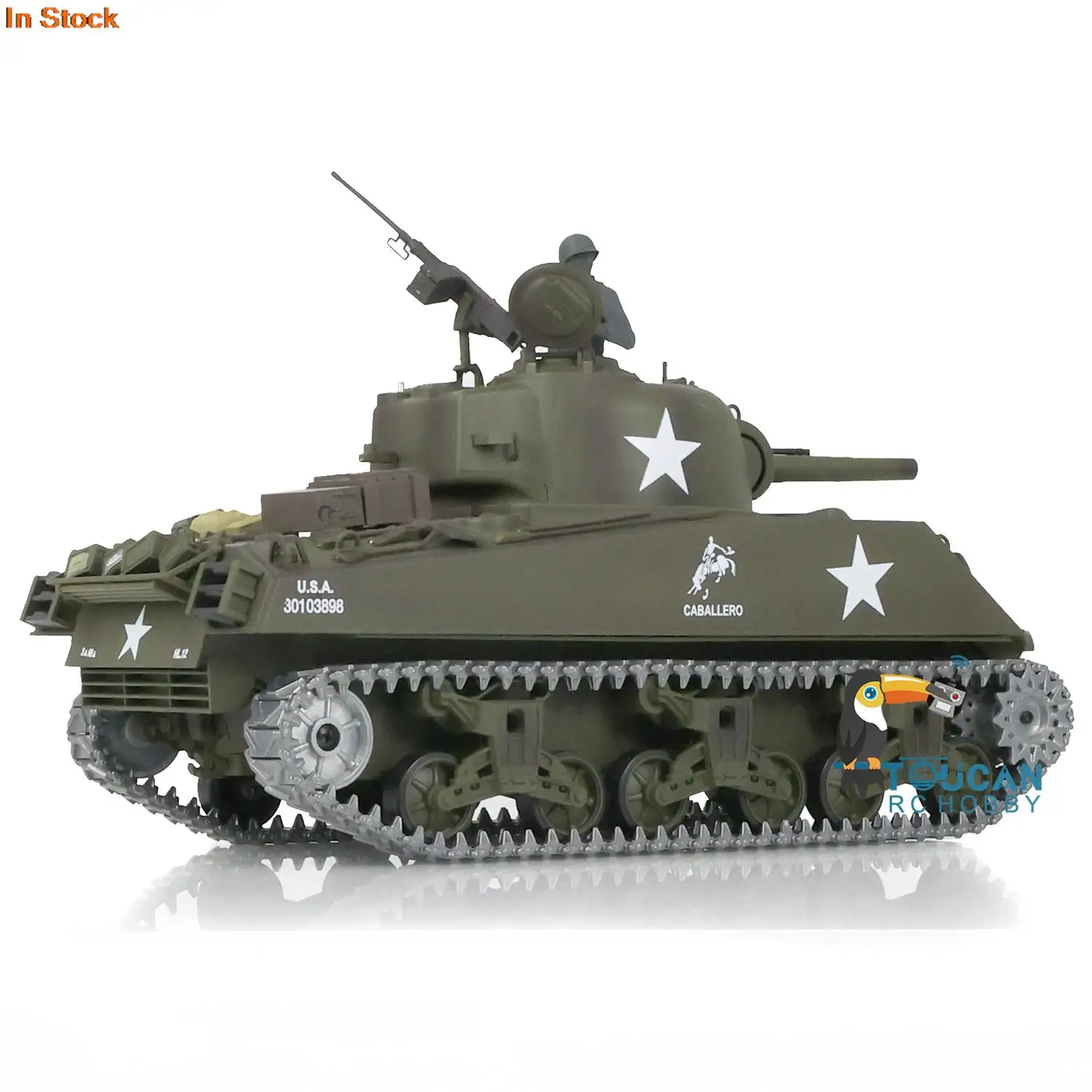 2.4G 1/16 Henglong 7.0 Aggiornato M4A3 Sherman RTR RC Carro Armato 3898 Vesion Metal Tracce Modello di Controllo Remoto per Collezionisti Militari