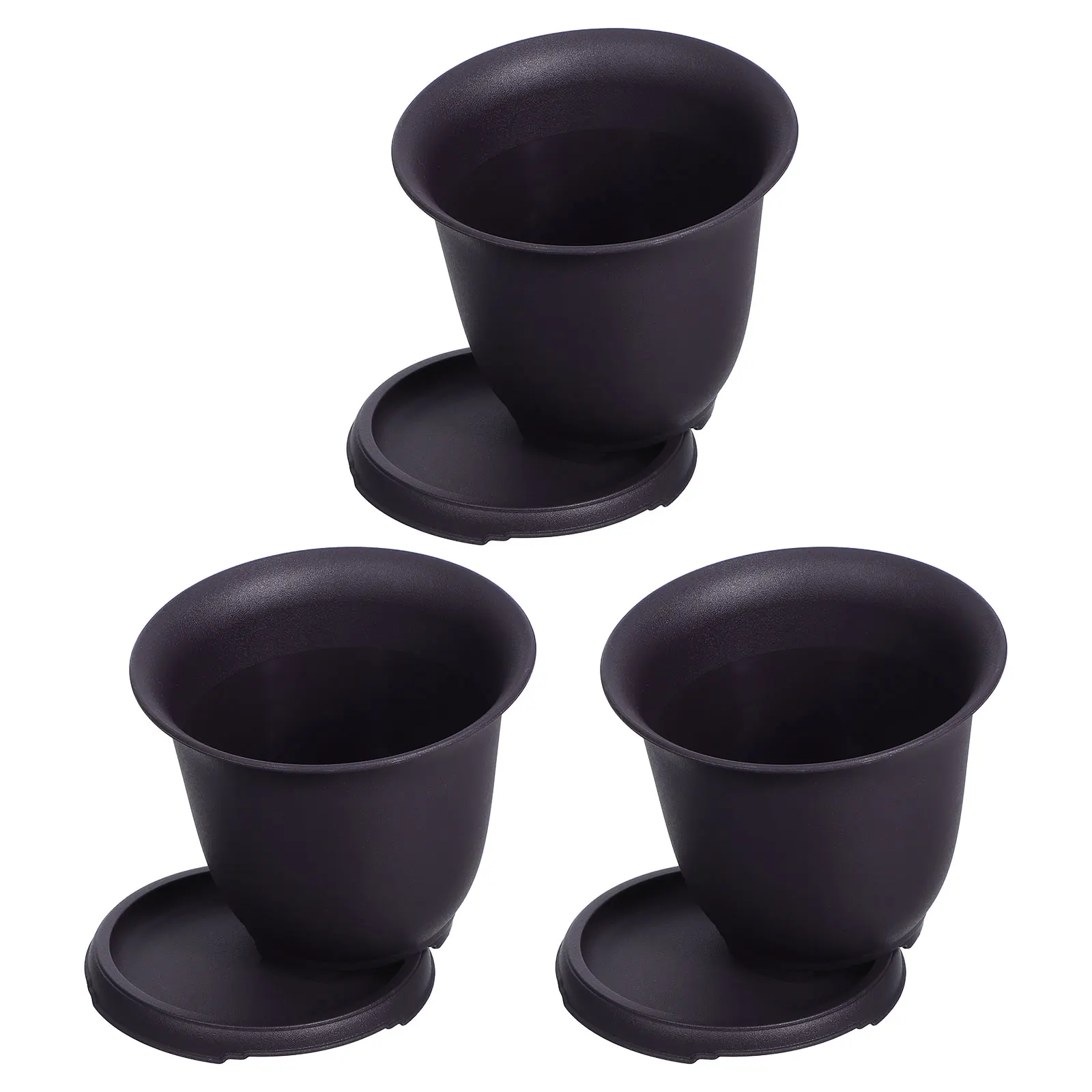 

3 Sets Flowerpot Bonsai Plastic Plant Craft Decoration Decorative Garden Container