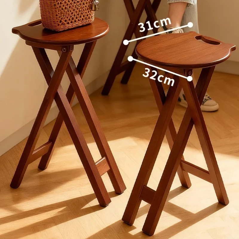 Repose-pieds pliant de style rétro, tabouret pliant de restaurant, tabouret de bar, repose-pieds de bureau portable, chaise de café