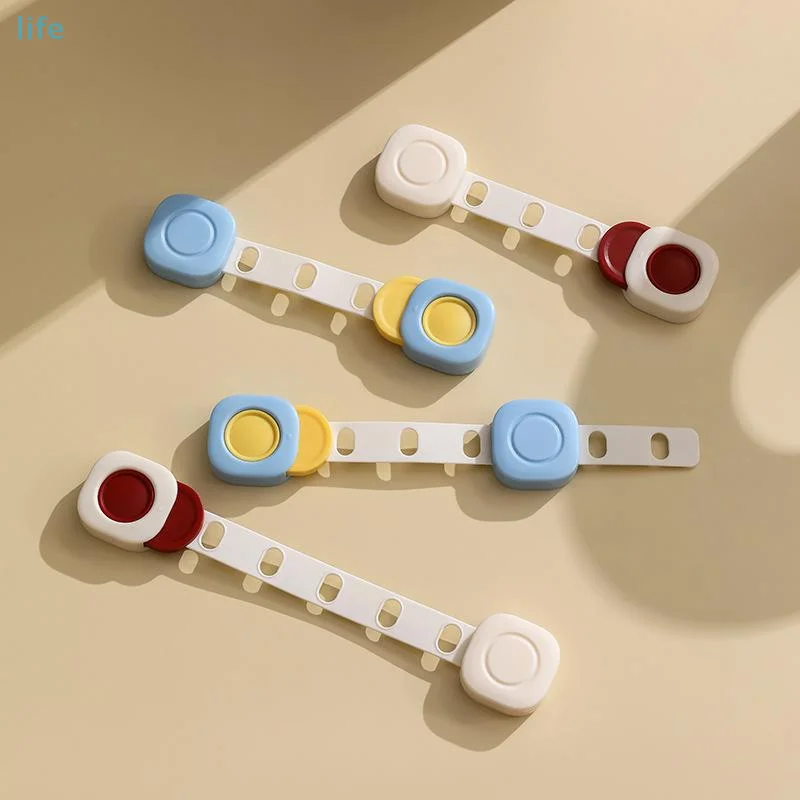 1 pçs bloqueio de gaveta de segurança anti-beliscar mão armário gaveta fechaduras fivela de segurança de plástico para crianças proteção