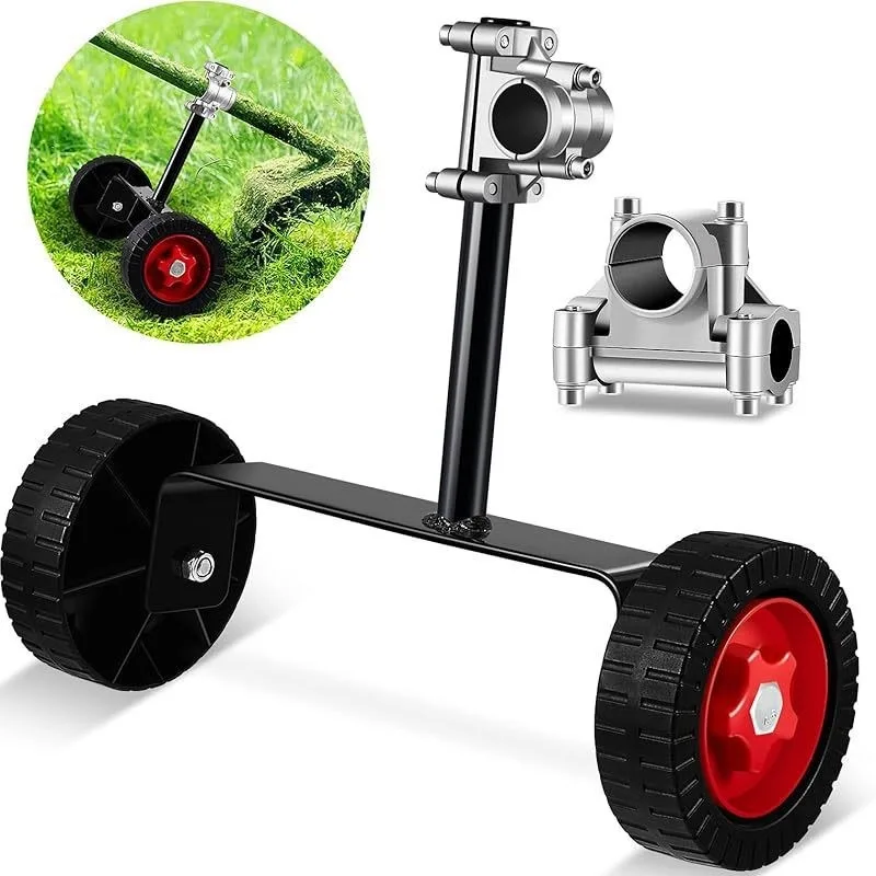 Lawn Mowers Auxiliary Support Wheels Adaptation 26/28MM Pipe Adjustable Labor-saving Roller Bracket Power Tool Accessories