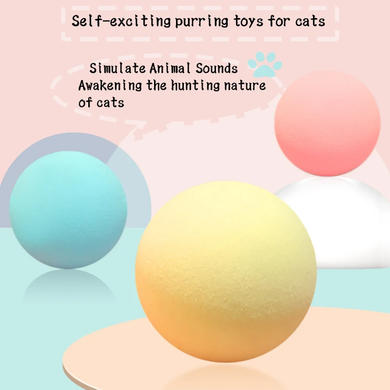 New Smart Cat Toys Boredom Artifacts Interactive Ball Plush Electric Catnip Self-Help Training Kitten Touch Sounding Pet Product