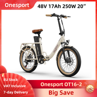OneSport OT16-2 Electric Bike 250W 48V 17Ah 816Wh 20 Inch Tires Foldable 7 Speed Front & Rear Disc Brake E-bike Support APP