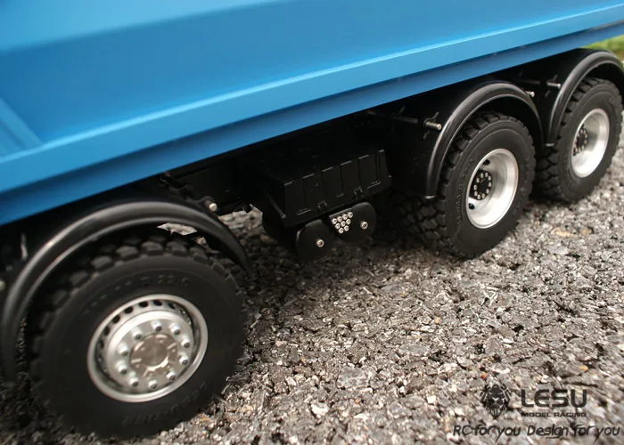 

1/14 LESU Metal TGS 8X8 Hydraulic RC Dumper Trucks Model Toys W/ Motor ESC Servo Tamiyay Trailer Dump Cars For Gift Th02006-SMT4