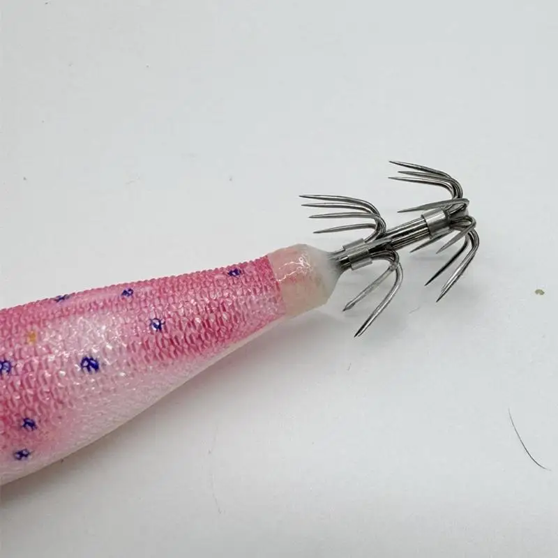 Garnelenköder, Köder, Tintenfisch-Jig, Angelköder, leuchtender Jig-Haken, 8 6 g, künstliche harte Köder, Tintenfisch-Jig, Tintenfisch-Haken – Detail 3