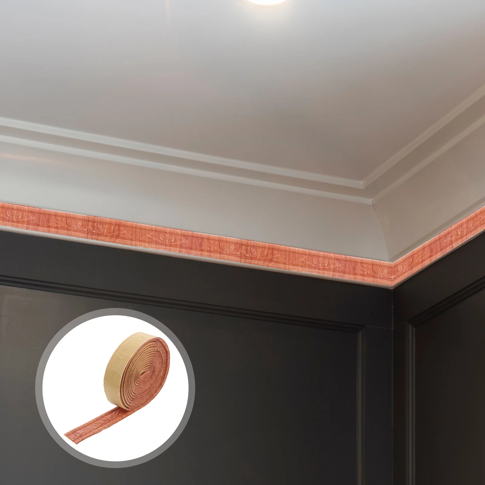 

Self-Adhesive Corner Molding Trim Easy Clean Maintenance Busy Households Practical Decor Trim Wall Borders Peel and Stick