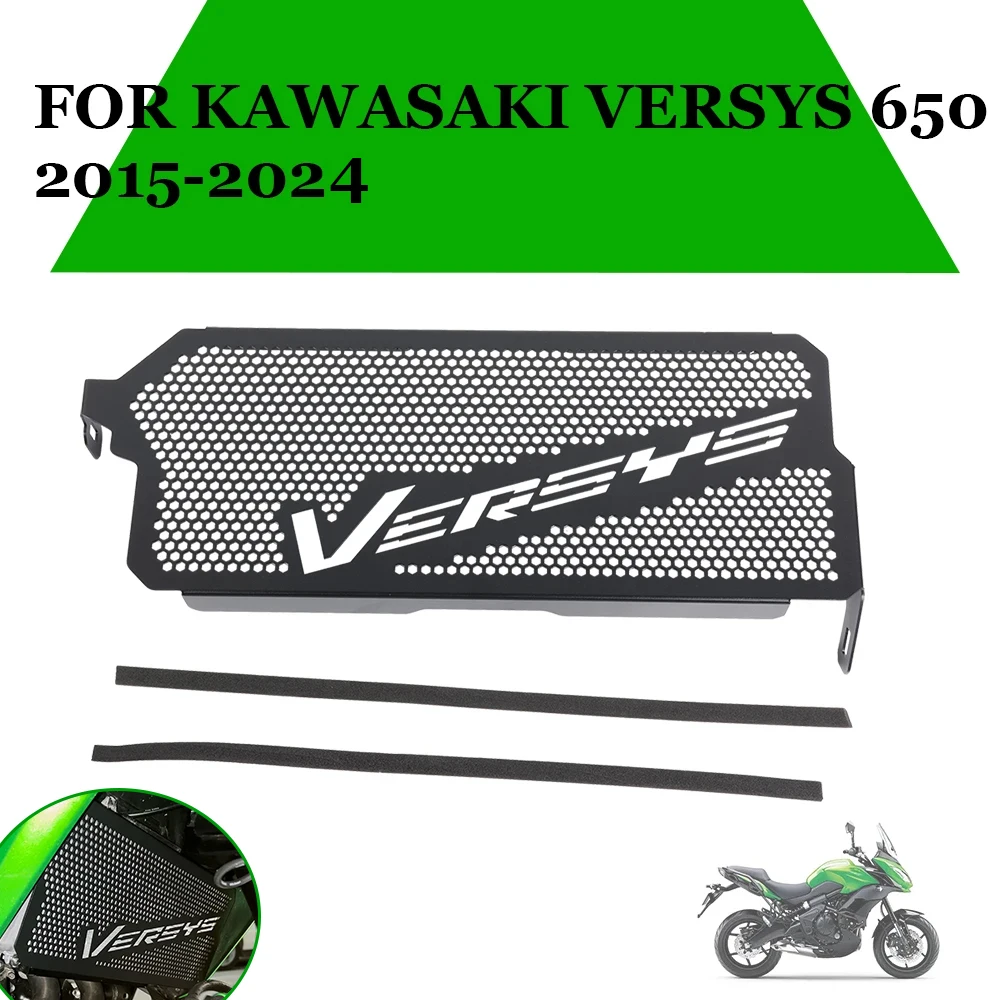 For KAWASAKI VERSYS 650 Versys650 2015 - 2024 2023 2022 Motorcycle Accessories Radiator Grille Guard Cover Grill Protector Frame