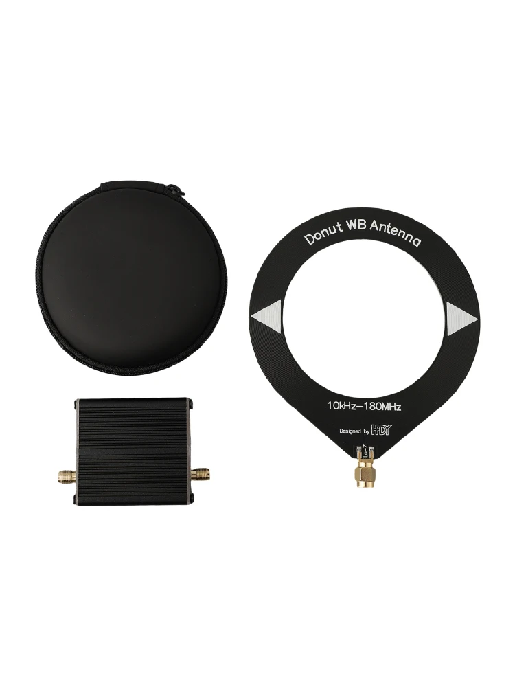 Mini Loop Antenna HFDY Malahiteam Strong Compatibility 10kHz 10kHz-180MHz Black Frequency Impedance Walkie-talkie