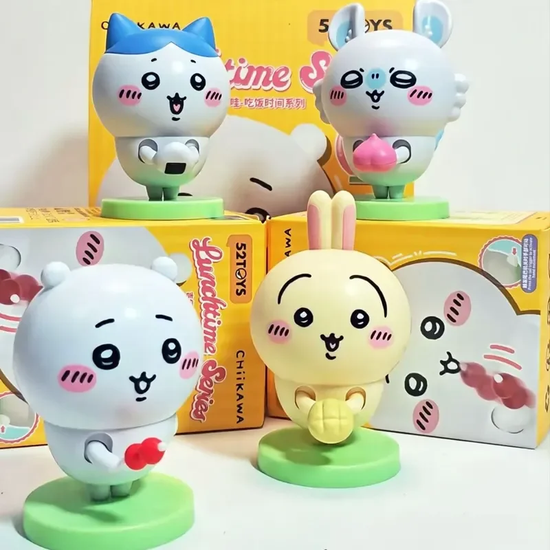 

52TOYS Blind Box Chiikawa Lunchtime Series Wind Up Movable Momonga Collectible Surprise Figure For Adult Collection Enthusiasts