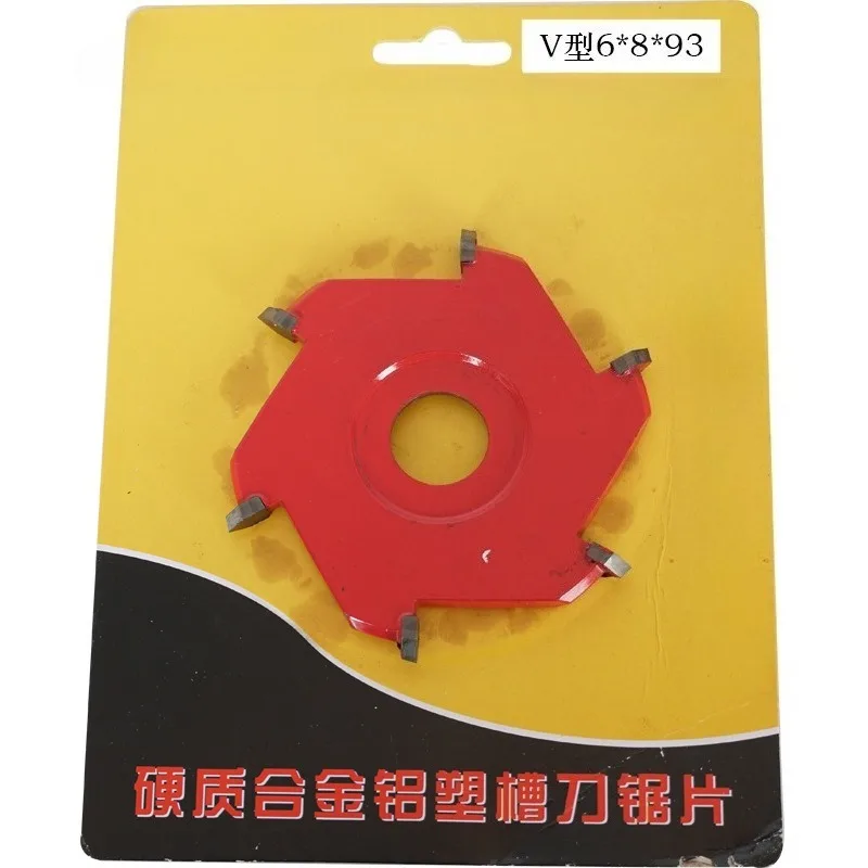 4 Inch (100mm) 6 Tooth Carbide Grooving Saw Blade, Aluminum Plastic Slotting Cutter for Angle Grinder