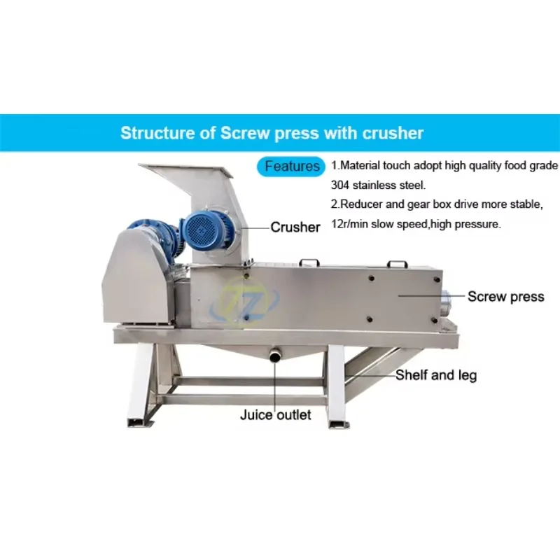 High Quality Fruit Orange Juicer Ginger Apple Mango Lemon Pineapple Cashew Juice Extractor Machine Supplier