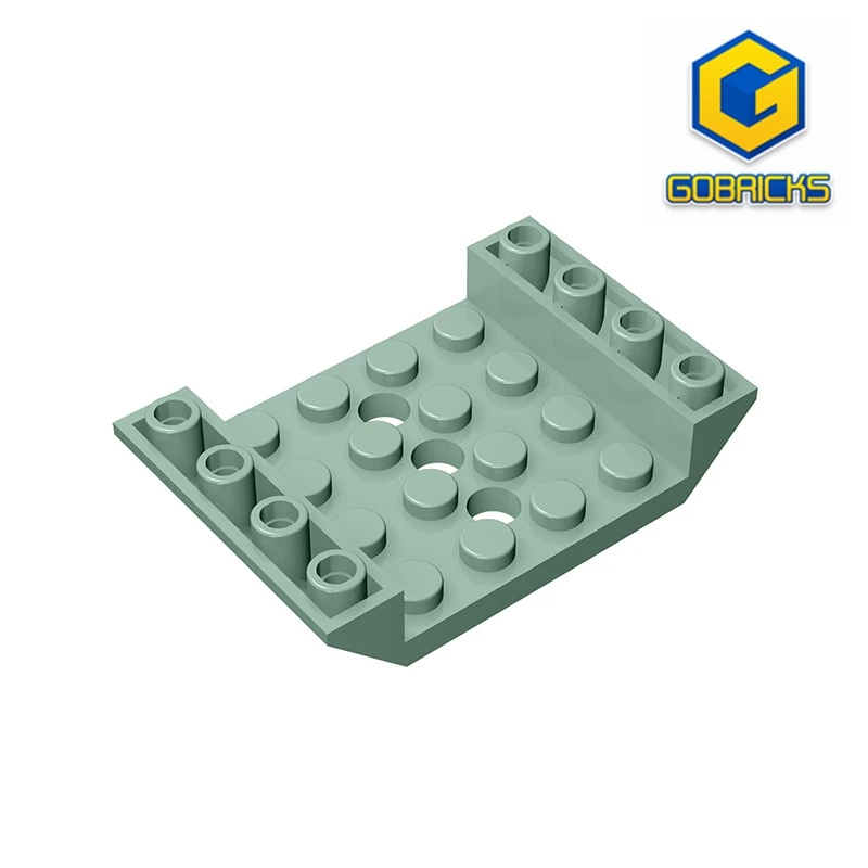 Gobricks GDS-684 INV. ROOF TILE 4X6 3X 4.9 - 4x6 Reverse ramp with holes compatible with lego 60219 children's toys Assembles