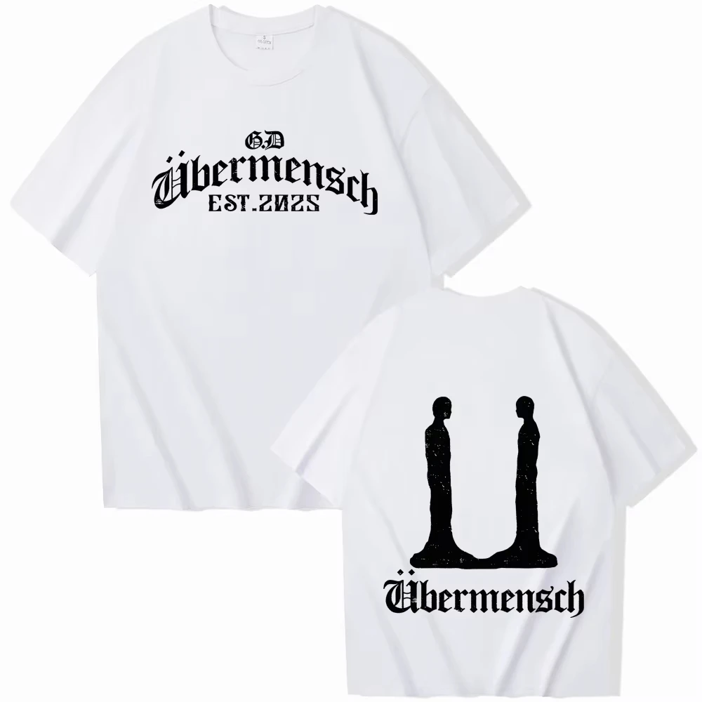 2026 New Gdragon Ubermensch 2026 Women's T-shirts Harajuku O-neck Summer Casual Cotton Shirt Oversize Y2k Lad