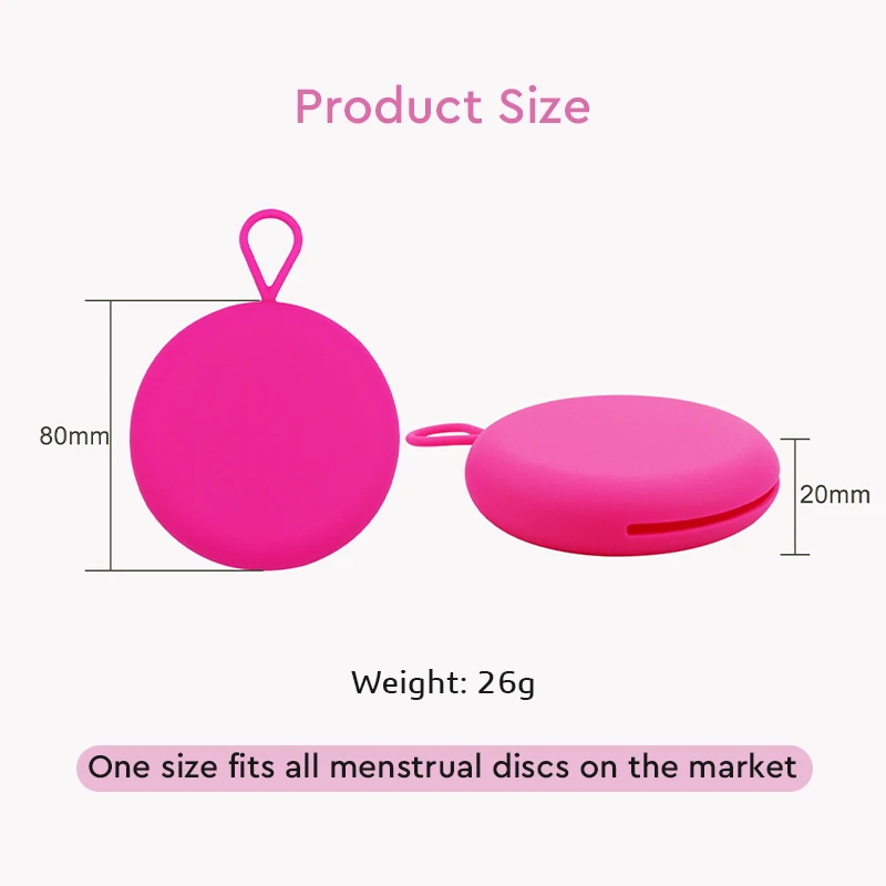 Menstrual Disk Period Disc Menstrual Collector With Case Silicone Flat Period Cup Feminine Care Tampon Health Menstrual Cup