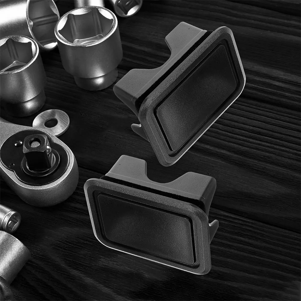 

2Pairs Truck Bed Rear Rail Stake Pocket Covers Protective Caps Compatible 2019-2021 Replacement Plastic Bed Rail