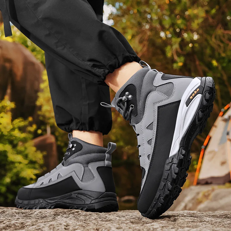 

DAWSRi Men’s Hiking Boots – Cushioned Footbed, Durable Construction, and Rugged Sole for Maximum Comfort and Performance