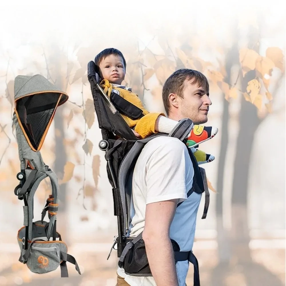 6ヶ月から5歳までのお子様に適したチャイルドキャリアサドルショルダーストラップ、ベビーバックパック、ハイキング用人間工学に基づいたベビーキャリア、1個