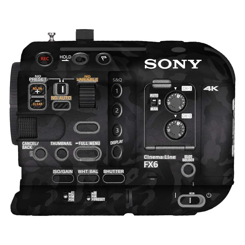 For SONY FX6 Camera Sticker Protective Skin Decal Vinyl Wrap Film Anti-Scratch Protector Coat ILME-FX6VK ILME-FX6 FX6VK