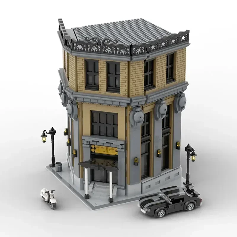 Moc Architecture House ที่มีชื่อเสียง Continental Hotel Building Blocks ชุดสําหรับ John Wick อิฐของเล่นเด็กของขวัญวันเกิดเด็ก