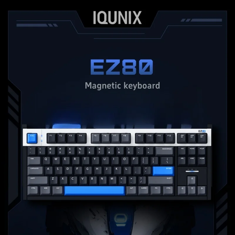 

IQUNIX EZ80 RGB Mechanical Gaming Keyboard Wired Connection Custom Switches Magnetic Axis Design Esports Accessories Compatible