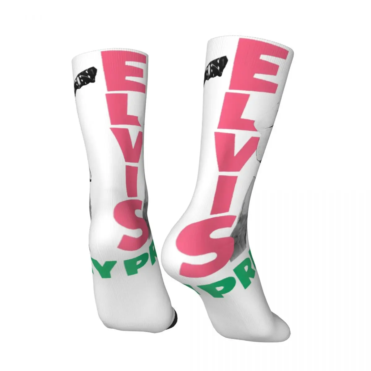 E-Elvis Stockings Women Men 90s Guitar Music Socks Soft Casual Socks Winter Outdoor Anti Sweat Design Socks Gift Idea