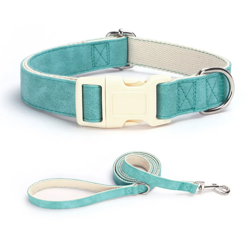 

Durable Pet Leash Soft Skin Friendly Touch Made Leather Cotton Tape Suitable for Dogs Sizes Preventing Loss of Dog Accessories