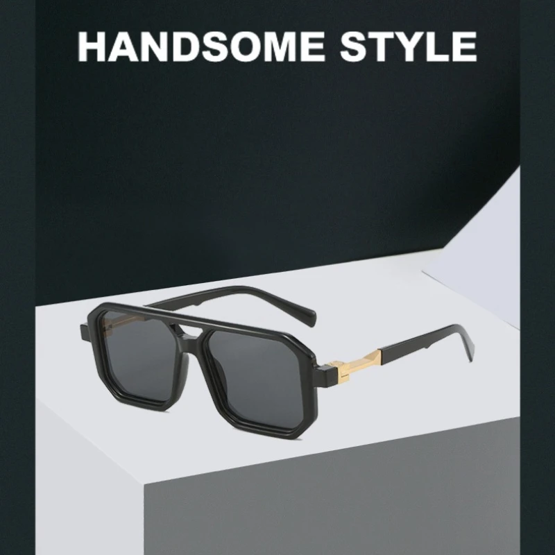 

Солнцезащитные очки в стиле панк для мужчин и женщин, дизайнерские квадратные очки для летних путешествий, модные очки для вождения с защитой от УФ400, очки для уличной фотографии