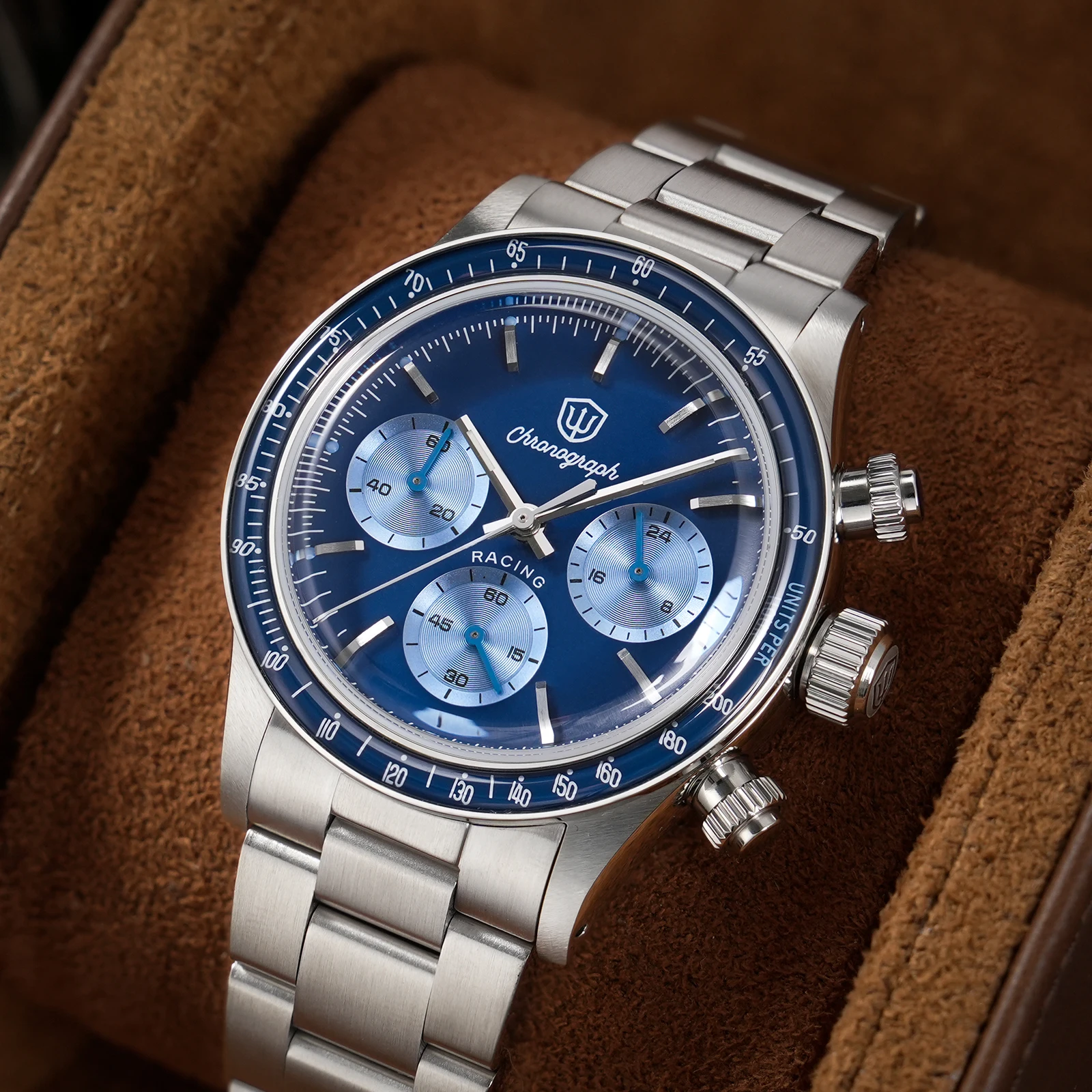 Watchdives WD6263 Vintage Racing Chronograph Watch VK63 Quartz
