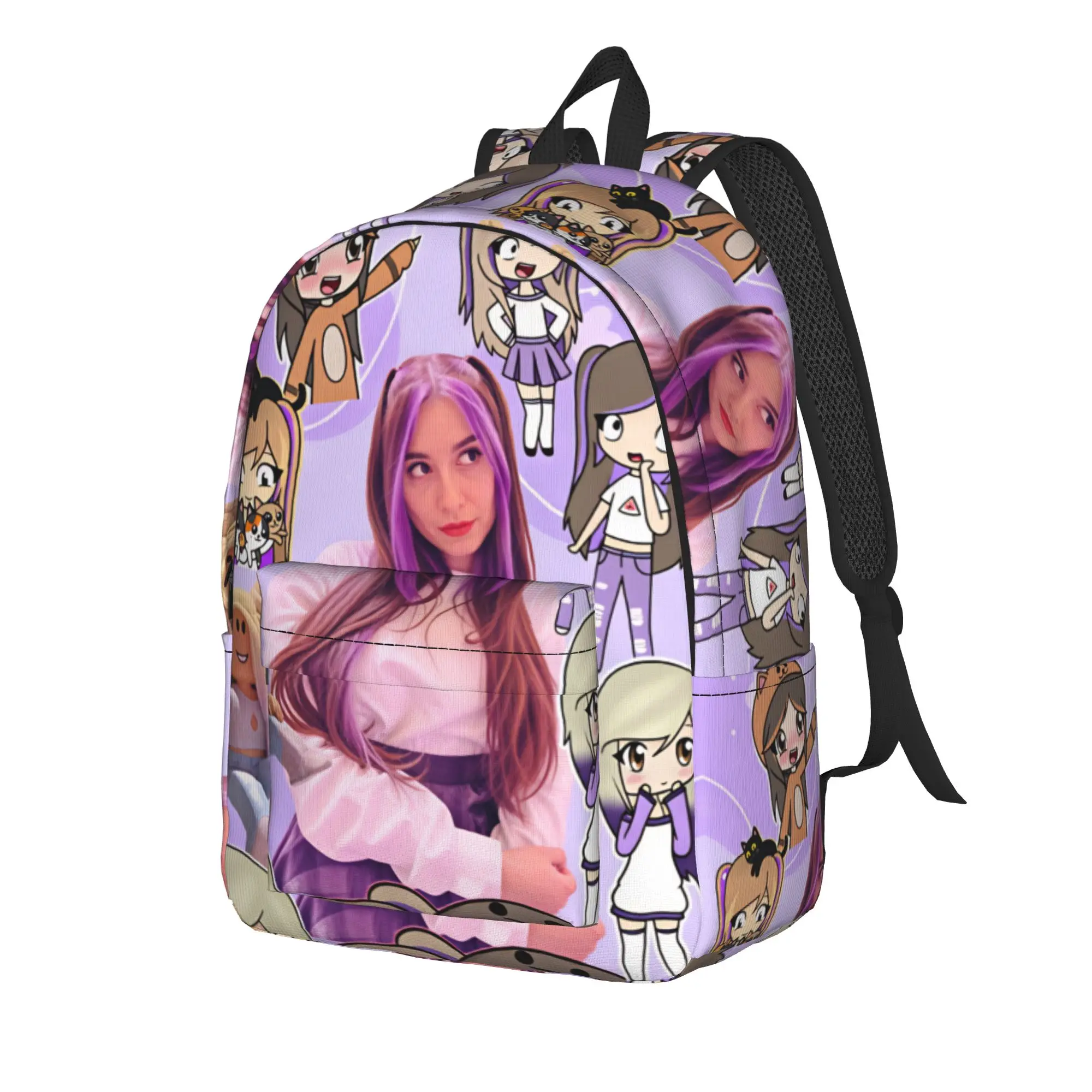 Pastel Banner Group Lyna Vallejos Backpack  Camping Backpacks Men Stylish High School Bags Custom Breathable Rucksack