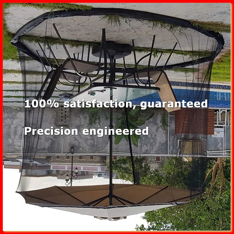 Mosquito Bug Net Parasol Outdoor Lawn Garden Camping Umbrella Sunshade Cover for Outdoor Patio Camping Umbrella-A23R