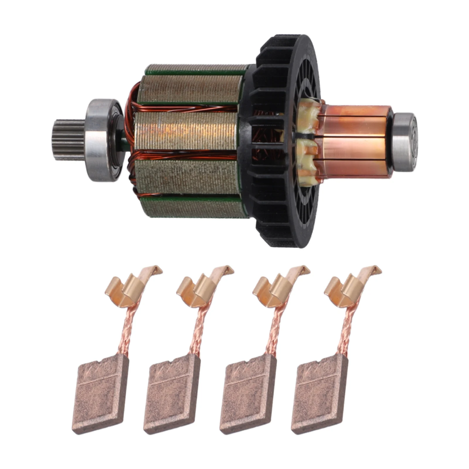 13*13*10mm 619380-9 Armatura Materiale metallico 1 Armatura Armatura Numero parte 619380-9 Materiale in carbonio 4 Spazzole di carbone