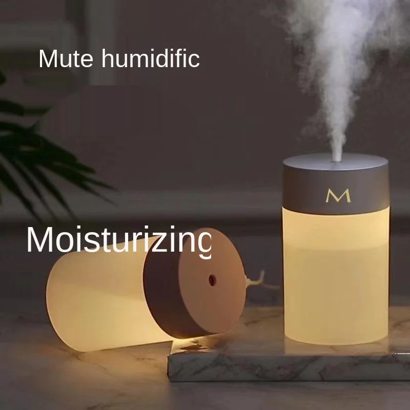 USB Air Humidifier Ultrasonic Mini Aromatherapy Diffuser Portable Sprayer Essential Oil Atomizer LED Lamp Home 260ML  Mist Maker