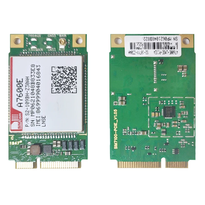 SIMCOM A7600E MINI PCIE LTE Cat1 4G module replace SIM7600E LTE-FDD B1/B3/B5/B7/B8/B20 LTE-TDD B38/B40 GSM/GPRS/EDGE 900/1800MH