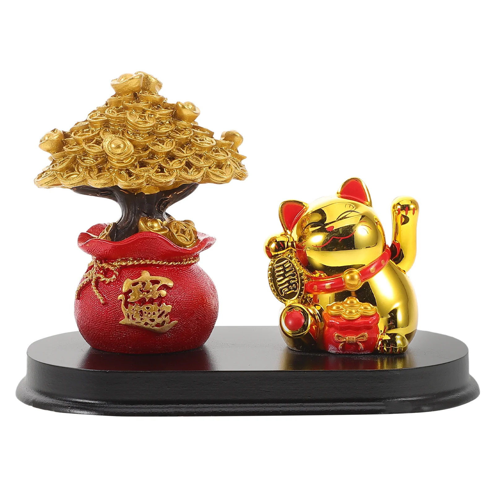 

Creative Cat Money Tree Home Decor for Desk Shelf Car Dashboard Lucky Animal Ornament Desktop Office Room Decoration