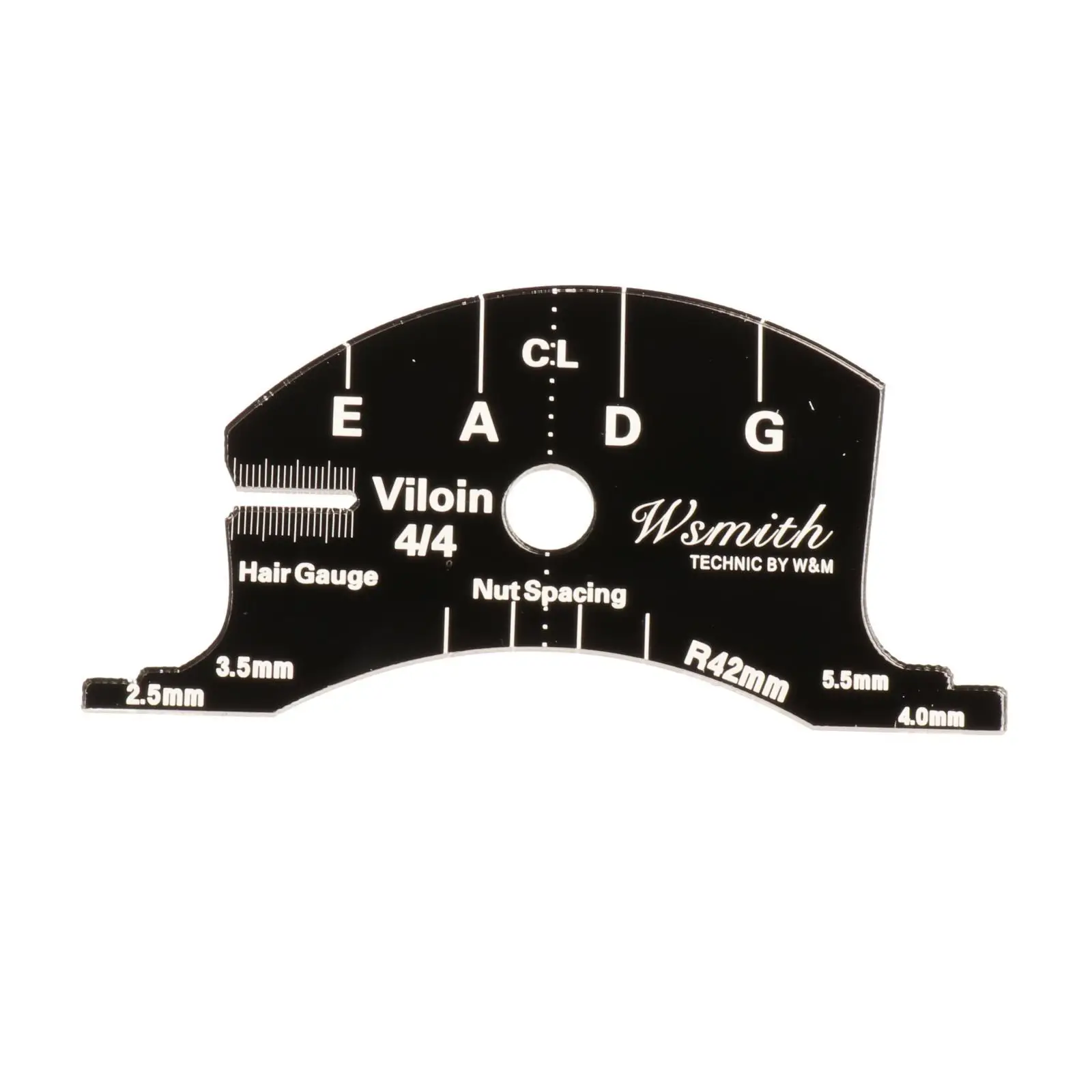 Violin String Bridge  Template Reference for 1/2 3/4 4/4 Violins Bass