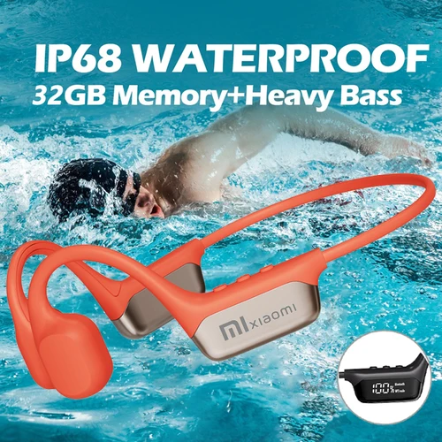 Xiaomi Mijia auriculares de conducción ósea IPX8 auriculares impermeables para nadar Bluetooth 5,4 auriculares deportivos inalámbricos MP3 32G RAM